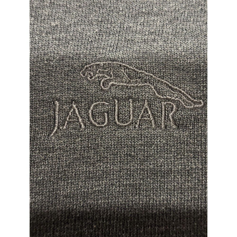 Vintage Rare Jaguar Luxury Car Embroidered Sweatshirt Men's Large Gray